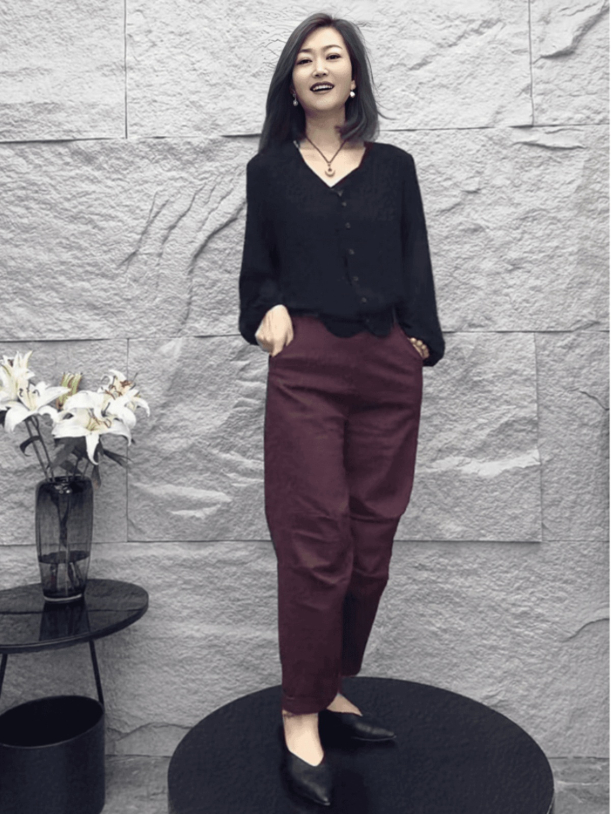 上衣早春两件干练新款减龄套装气质穿搭2025洋气阔腿裤小个子时尚