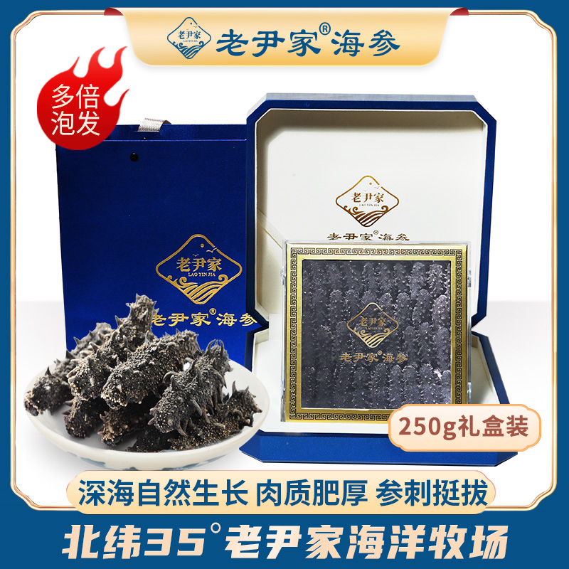 【老客专属】老尹家深海源头直供严选淡干参250g礼盒装