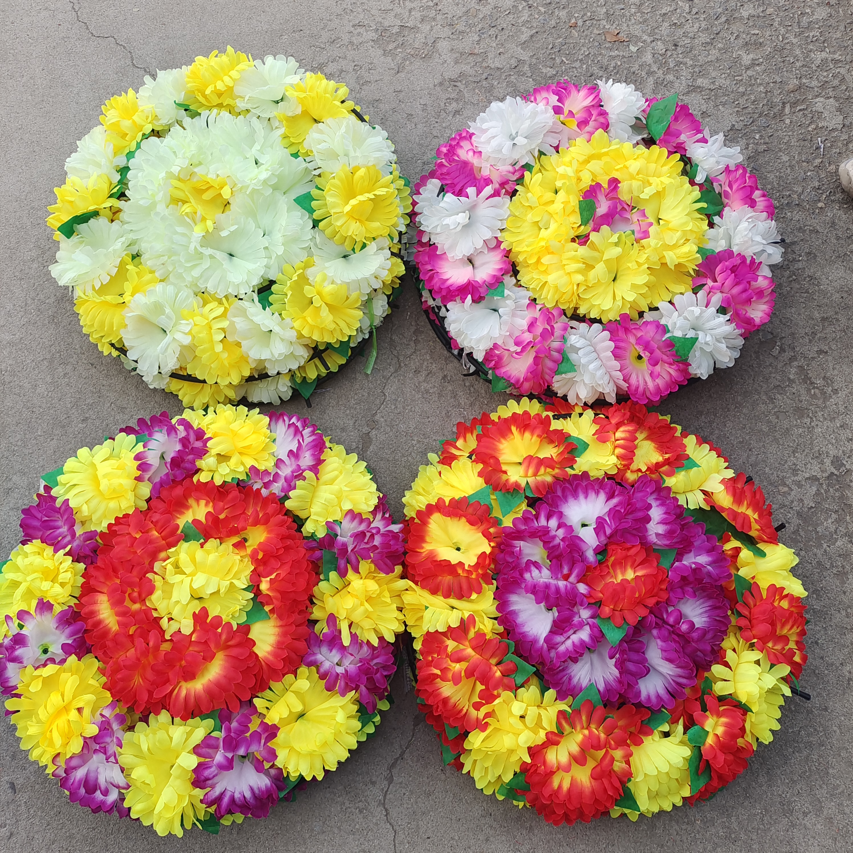 清明节菊花真花束墓碑祭祀扫墓挂花拉花假花摆放用品