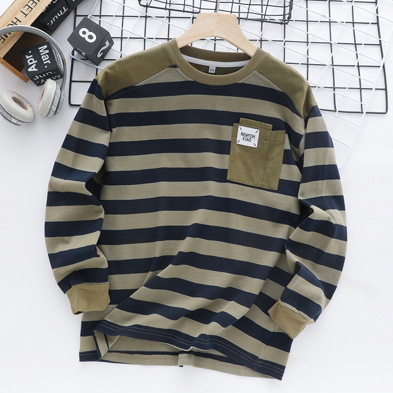 大码童装长袖T恤胖男童加肥加大中大童青少年宽松大码上衣t18001