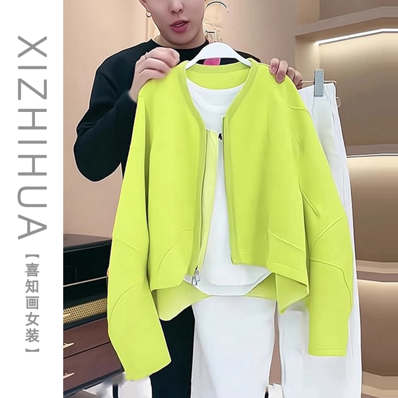 早春新款休闲女装韩版减龄简约拉链长袖卫衣外套宽松显瘦时髦上衣