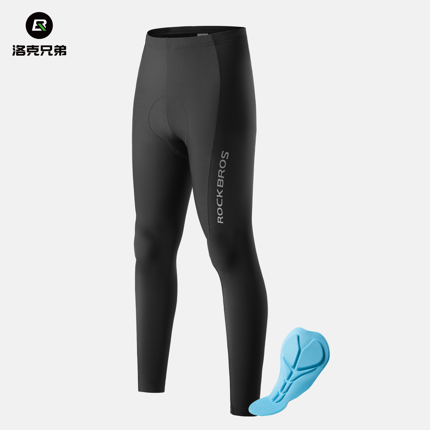 洛克兄弟骑行裤男女夏季山地公路车长裤透气海绵垫运动自行车裤子
