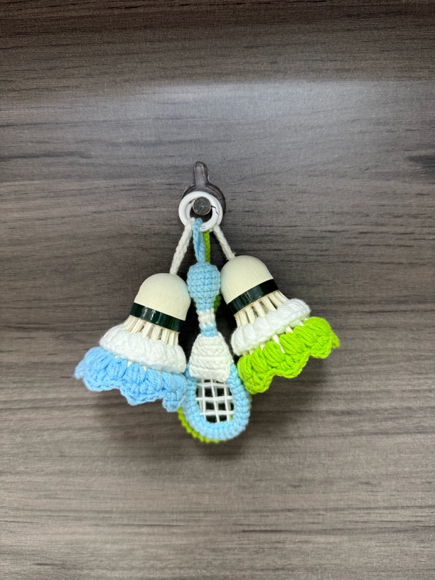 球拍球头钩织成品