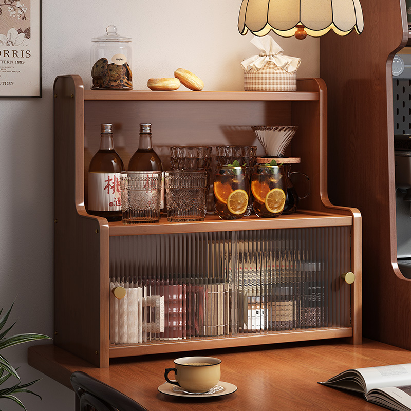 置物架多层收纳架桌面储物架杯子收纳整理架厨房杂物架防尘杂物柜