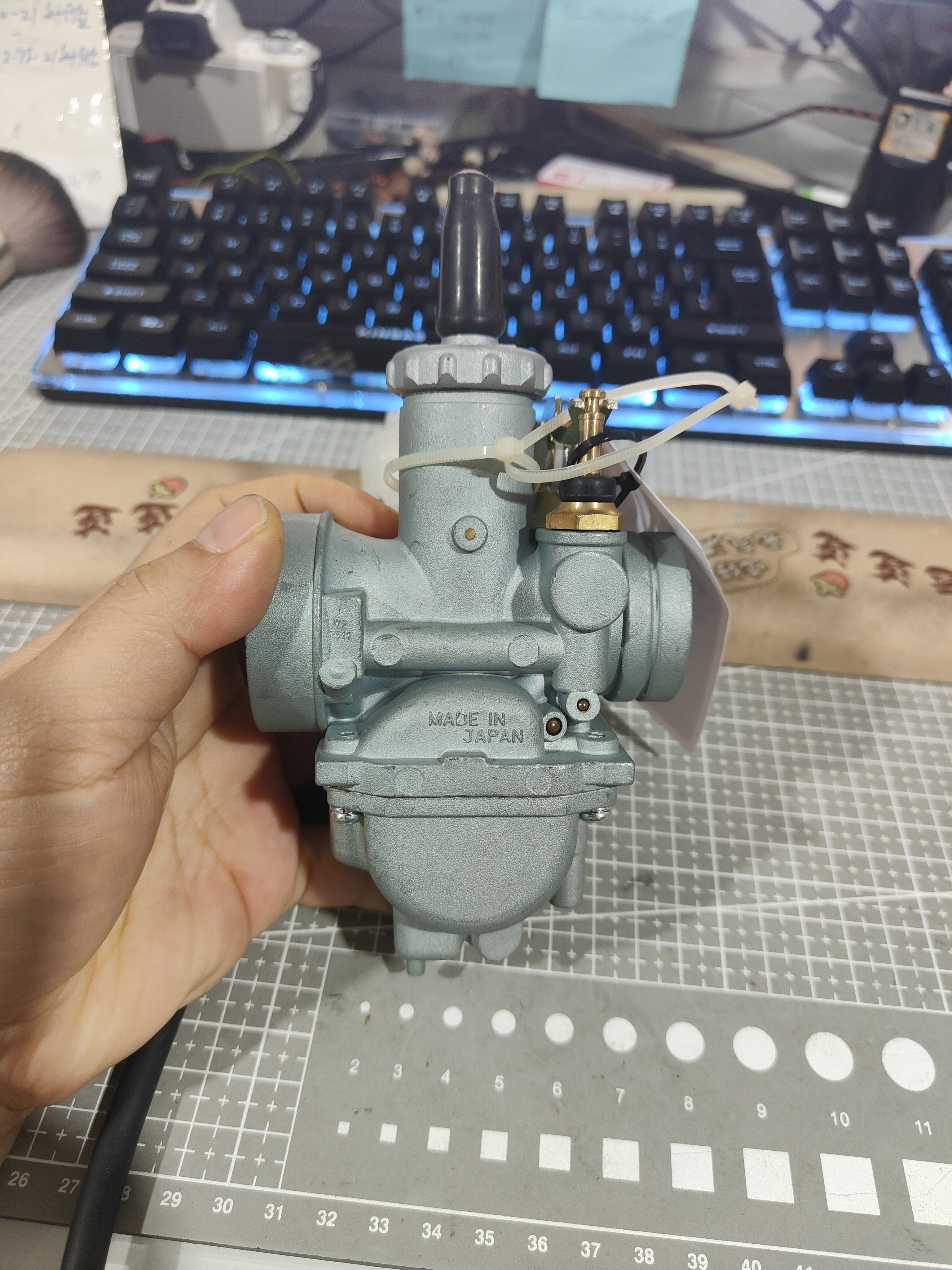 老款铃木王GS125刀仔发动机406米库尼柱塞式化油器