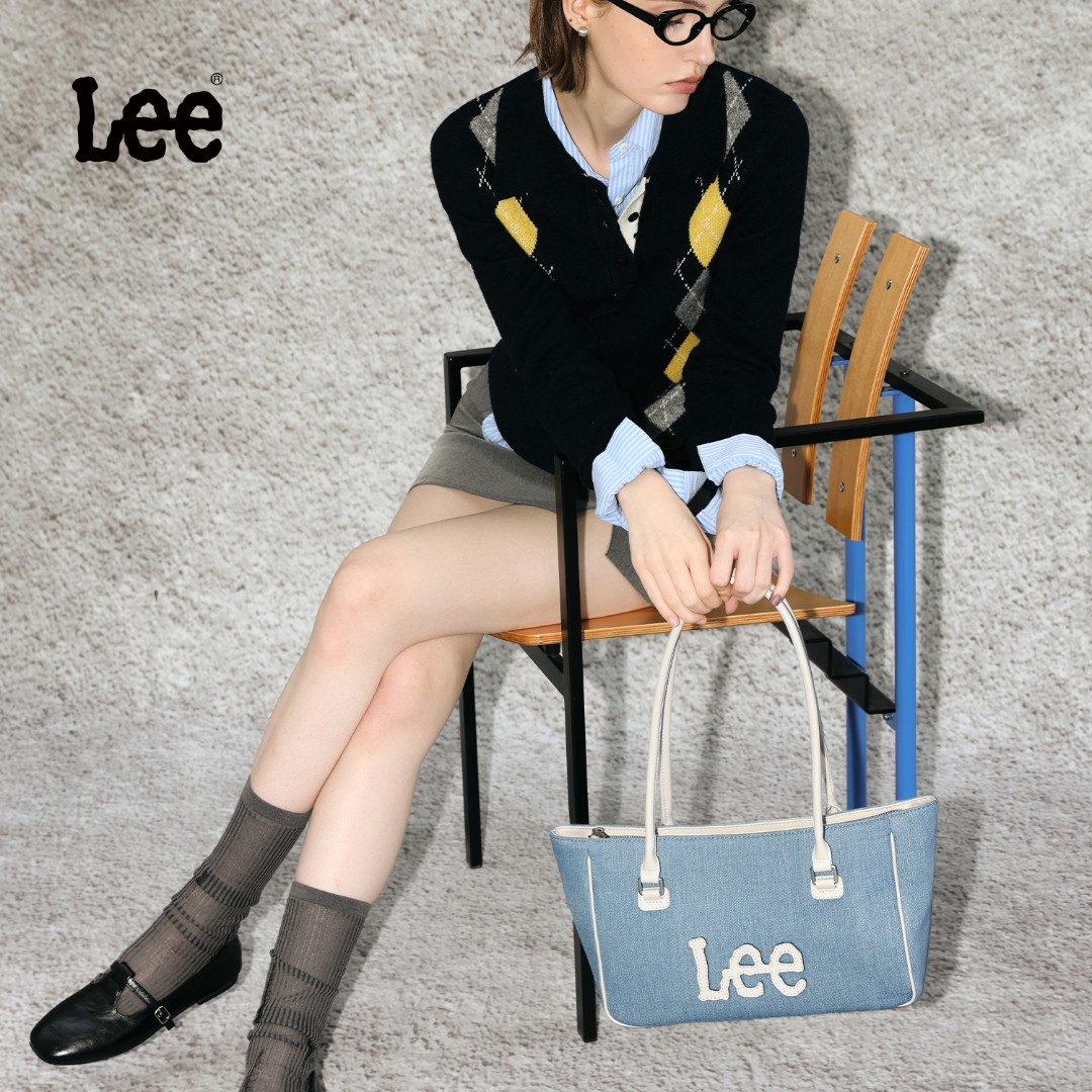 Lee官方2025新款时尚单肩包女休闲百搭托特包外出通勤手提腋下包