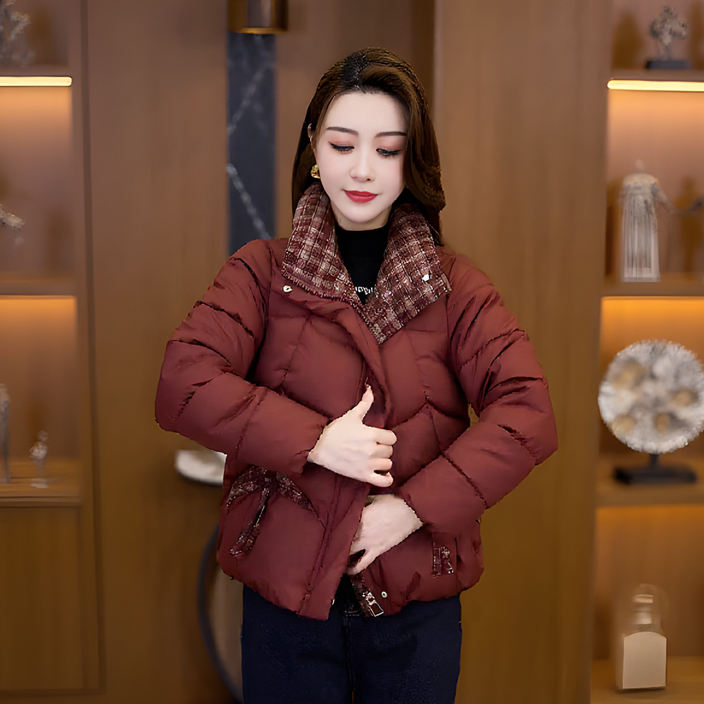 立领短款棉衣女冬季女士装加厚休闲棉服女时尚洋气棉袄外套