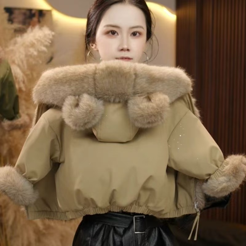 儿童皮毛外套2025新款洋气男童秋冬加绒加厚女孩冬季保暖毛毛冬装