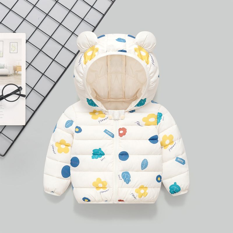 YeeHoO英氏【断码】儿童羽丝绒丝服男女童中小童棉袄短款宝宝婴儿棉