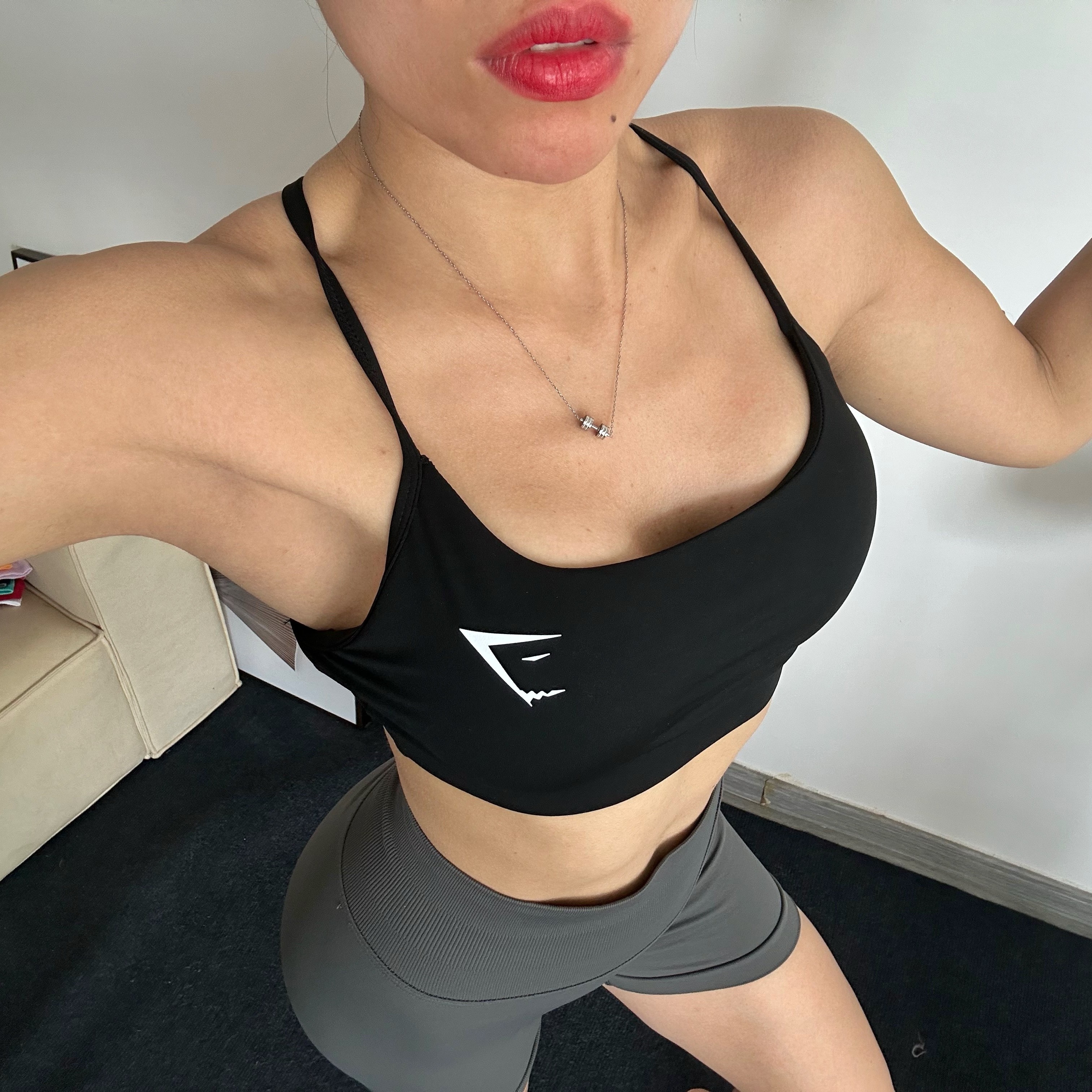 户外经典固定杯文胸弹性健身瑜伽背心聚拢美背Y型运动内衣健身服