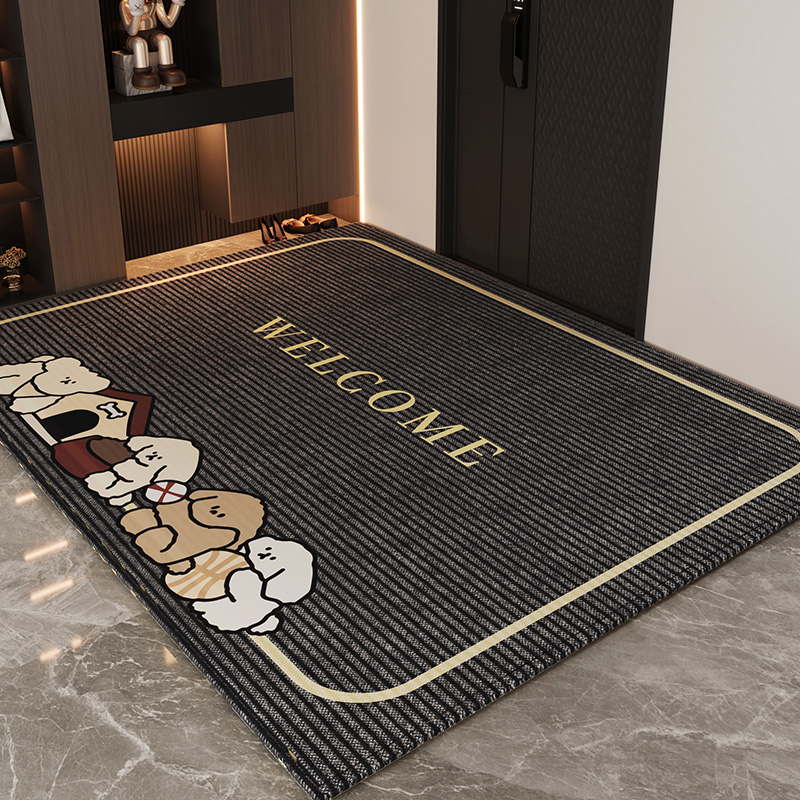 入户门地垫高级感防滑耐脏玄关地毯进门口家用除尘脚垫子可裁剪