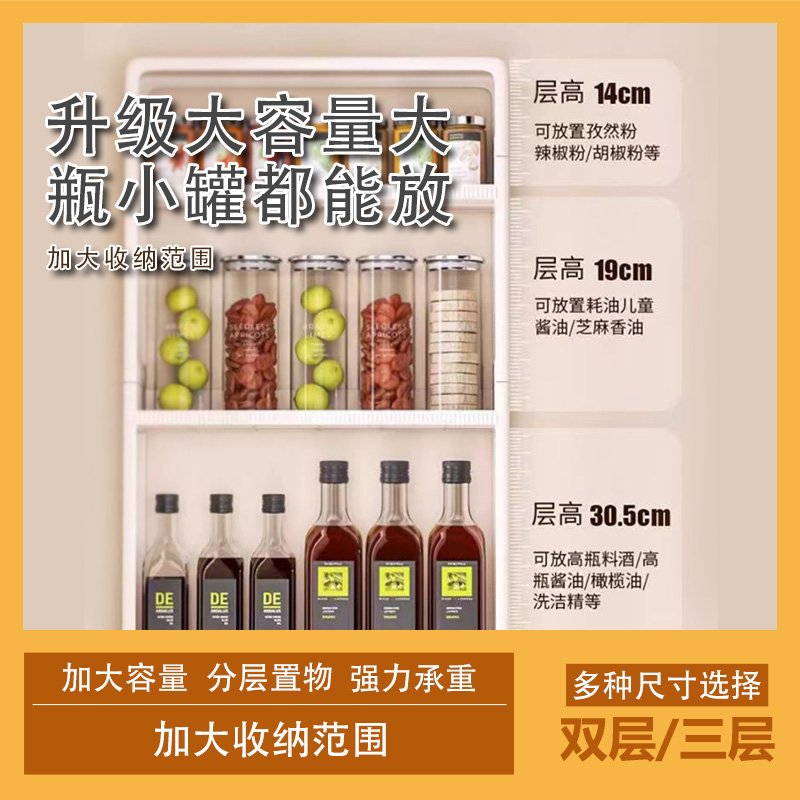 逸太太2025升级厨房壁挂放置物架多功能调味罐壁挂式免打孔wg