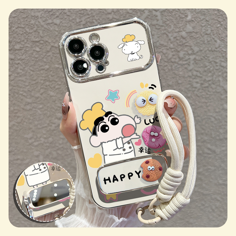 【苹果/华为/oppo/vivo/小米】适用厨师小新大视窗手机壳防摔套女款