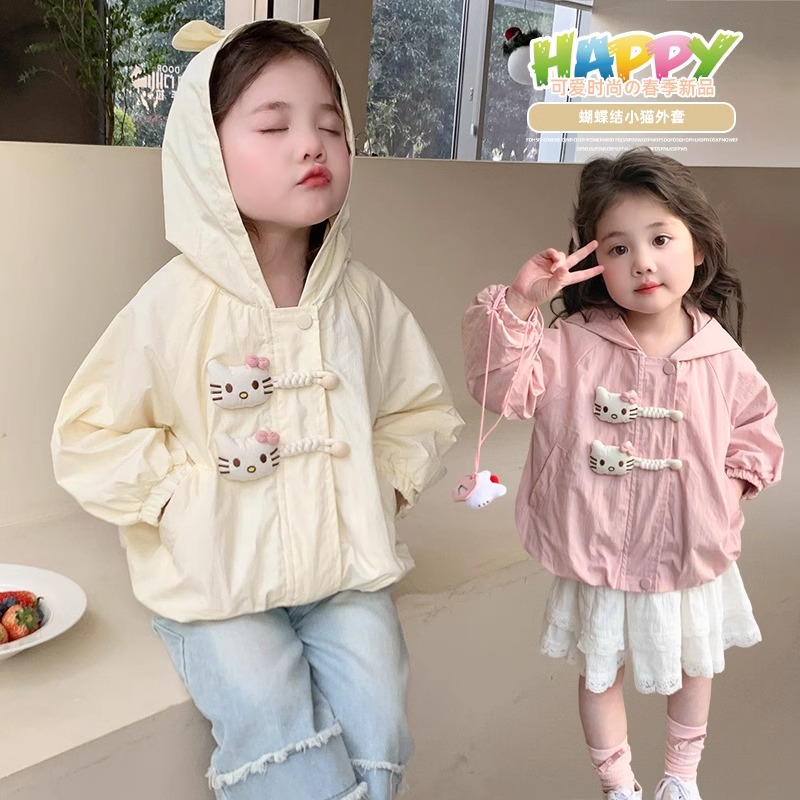 女童外套春季2025新款洋气时髦儿童可爱衣服女宝宝夹克衫外穿百搭