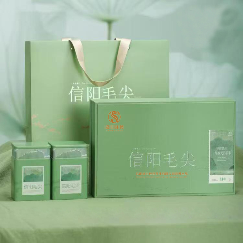 盛世佳茗春山有信 信阳毛尖特级礼盒装250g明前嫩芽兰花香绿茶