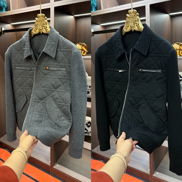 「星漓轻奢出品」2321/XINGLI/2025/高端欧货针织袖薄棉夹克