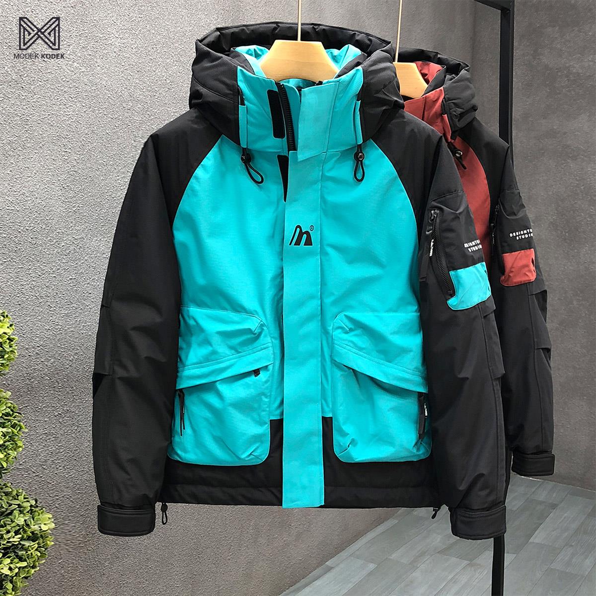 MODEK KODEK羽绒服男士潮牌加厚保暖冲锋衣2025冬季新款男士上衣