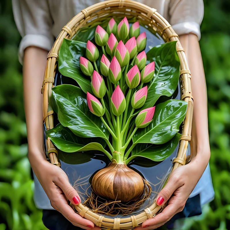 【花开爆满盆】金钻种球 室内净化空气花卉植物水培盆栽花卉T
