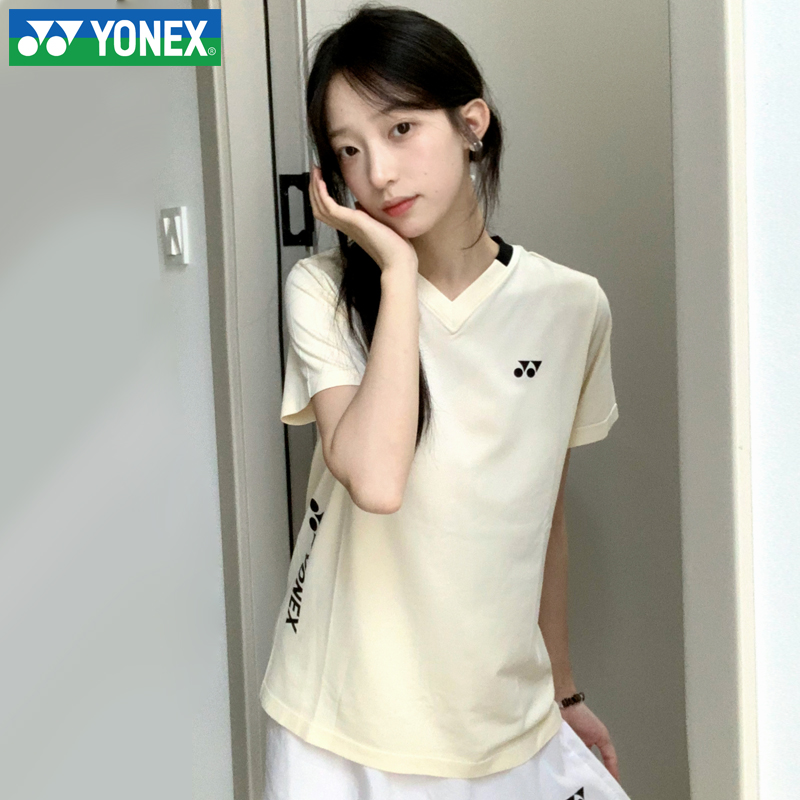 新款尤尼克斯YY羽毛球服运动服T恤上衣短袖115065BCR