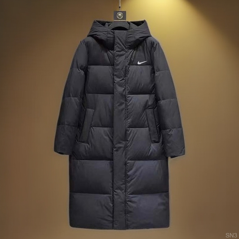 过膝风潮流国潮中长款款冬外套羽绒服男季时尚气质小众加厚保暖