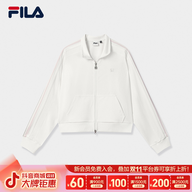 Fila/斐乐韩素希同款女针织外套25秋新款时尚休闲翻领F71W539511F