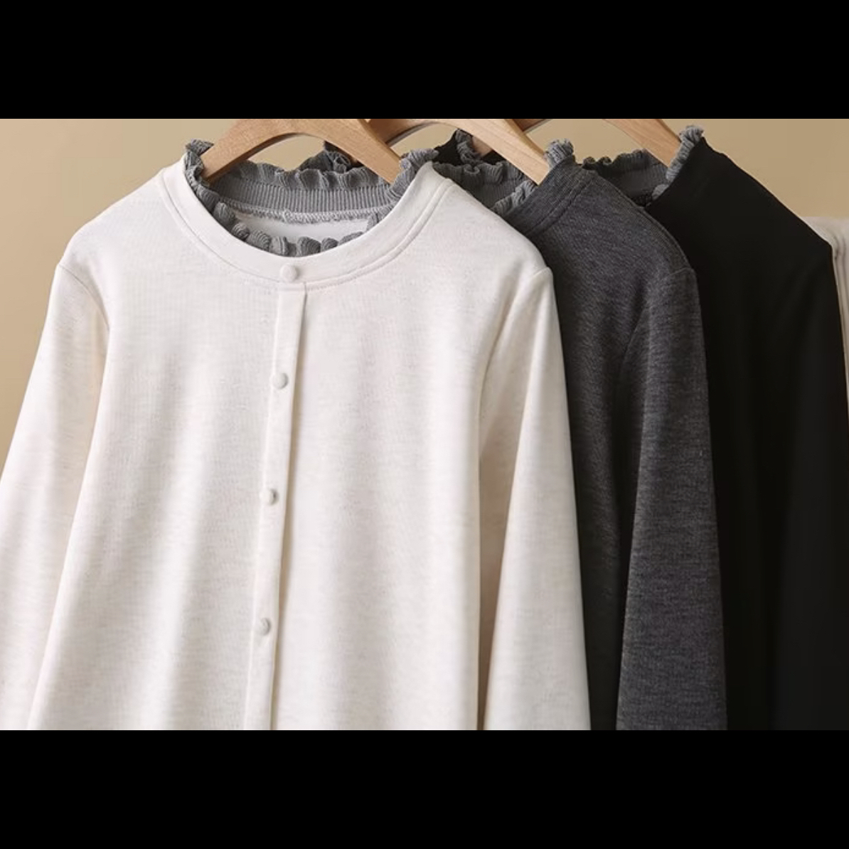 大码花边领花边长袖半高领拼接秋季保暖春秋秋冬女T恤休闲