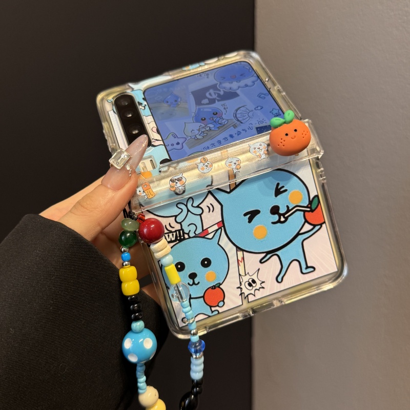 适用华为purax典藏版折叠屏手机壳pocket2酷儿橘子中轴保护链条女