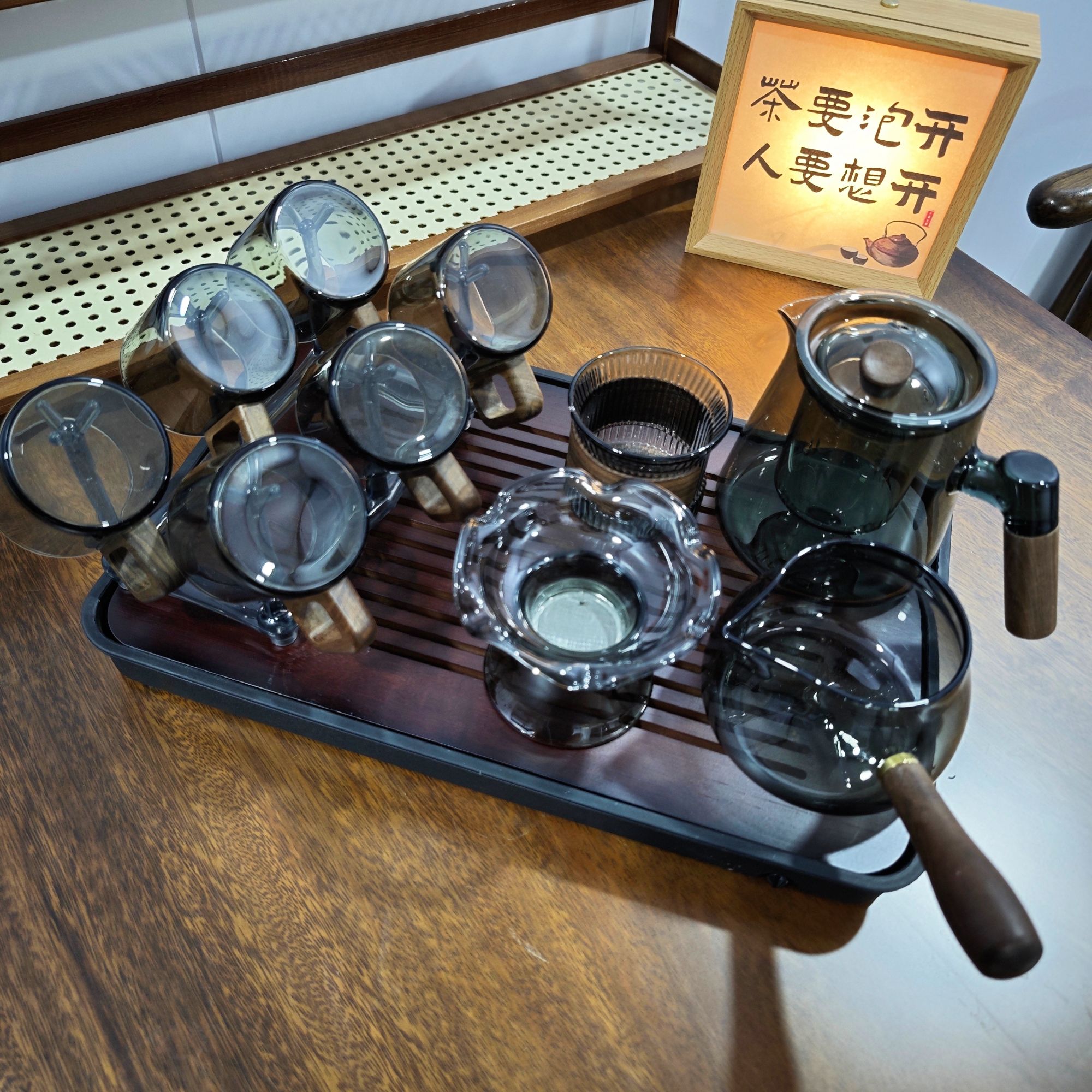 耐热玻璃泡茶壶茶具静心壶公道杯茶漏高档茶具套装高端全套茶杯