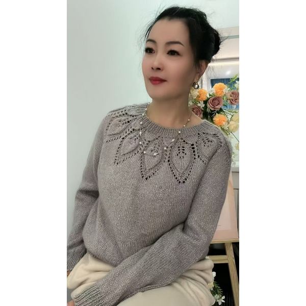 《小白杨》伽楞 绵羊毛线 手工编织 DIY线材 不配针送教程