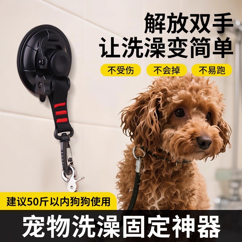 宠物洗澡固定器美容桌吊绳猫咪洗澡神器牵引绳吸盘剃毛拴狗绑狗绳