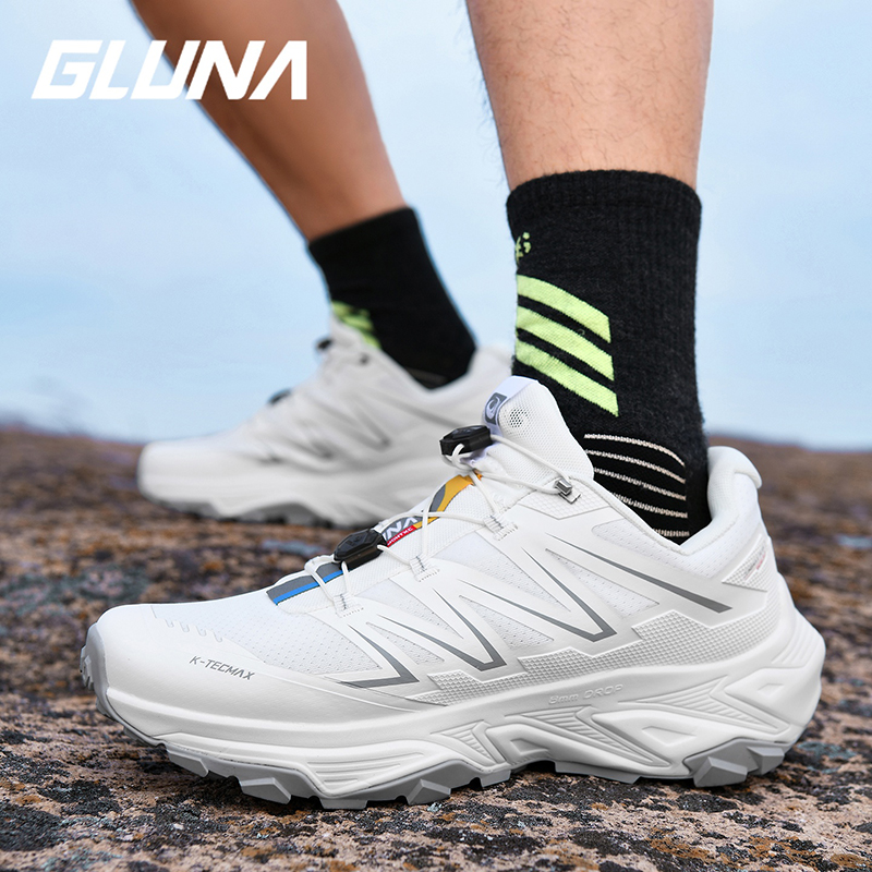 GLUNA【麒麟3.0峰峦】哥鲁纳越野跑鞋男女减震耐磨轻徒步运动鞋防滑
