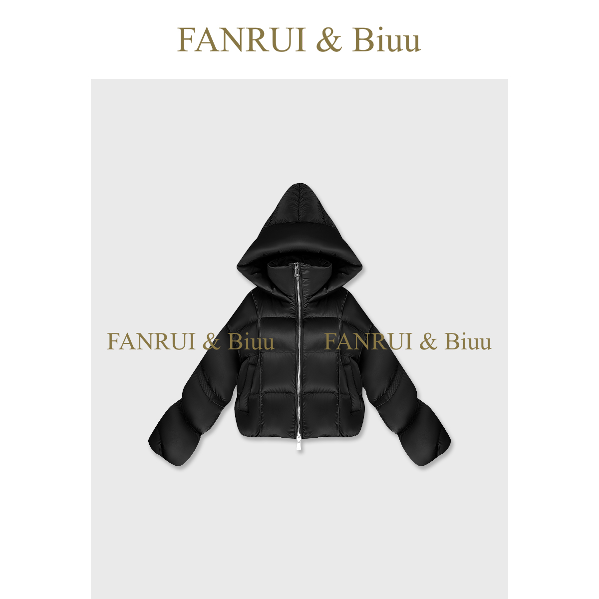 FANRUI/泛芮「时空棱线」保暖加厚90白鸭绒时尚羽绒服外套B19451