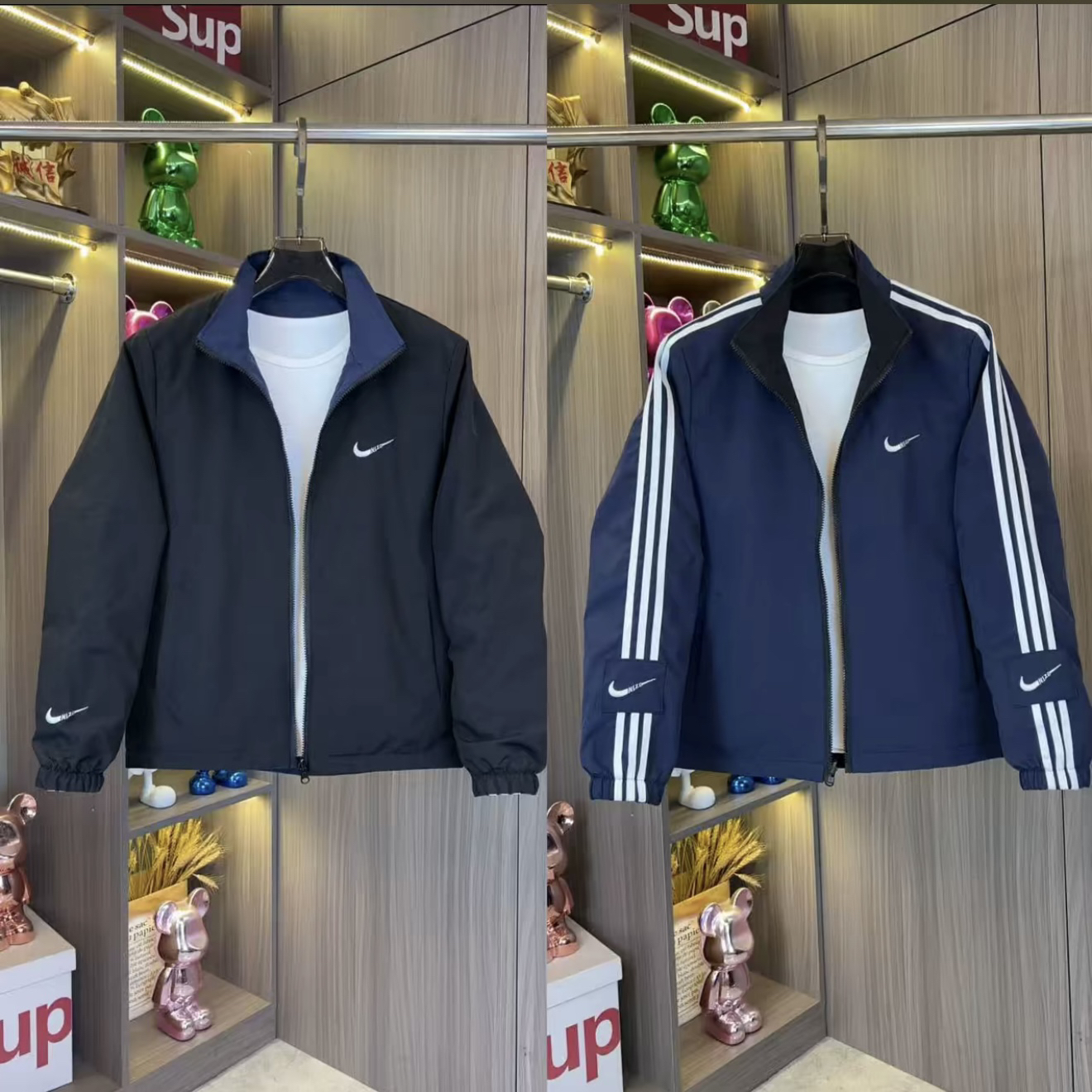 【双面服】秋季新款刺绣自带百搭休闲时尚夹克外套1063
