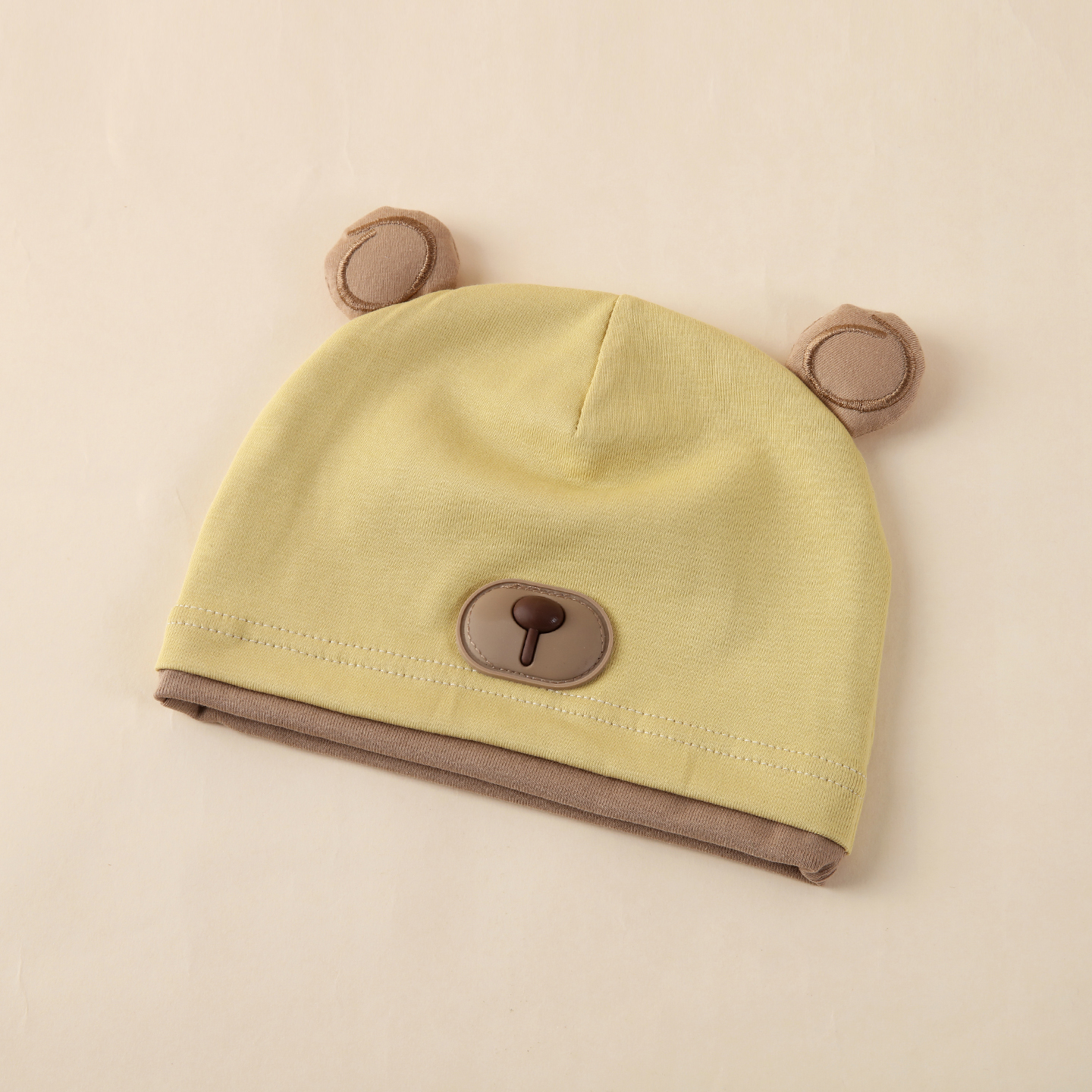 婴儿帽子秋冬季宝宝可爱男宝女宝护囟门帽6到12个月洋气小月龄帽