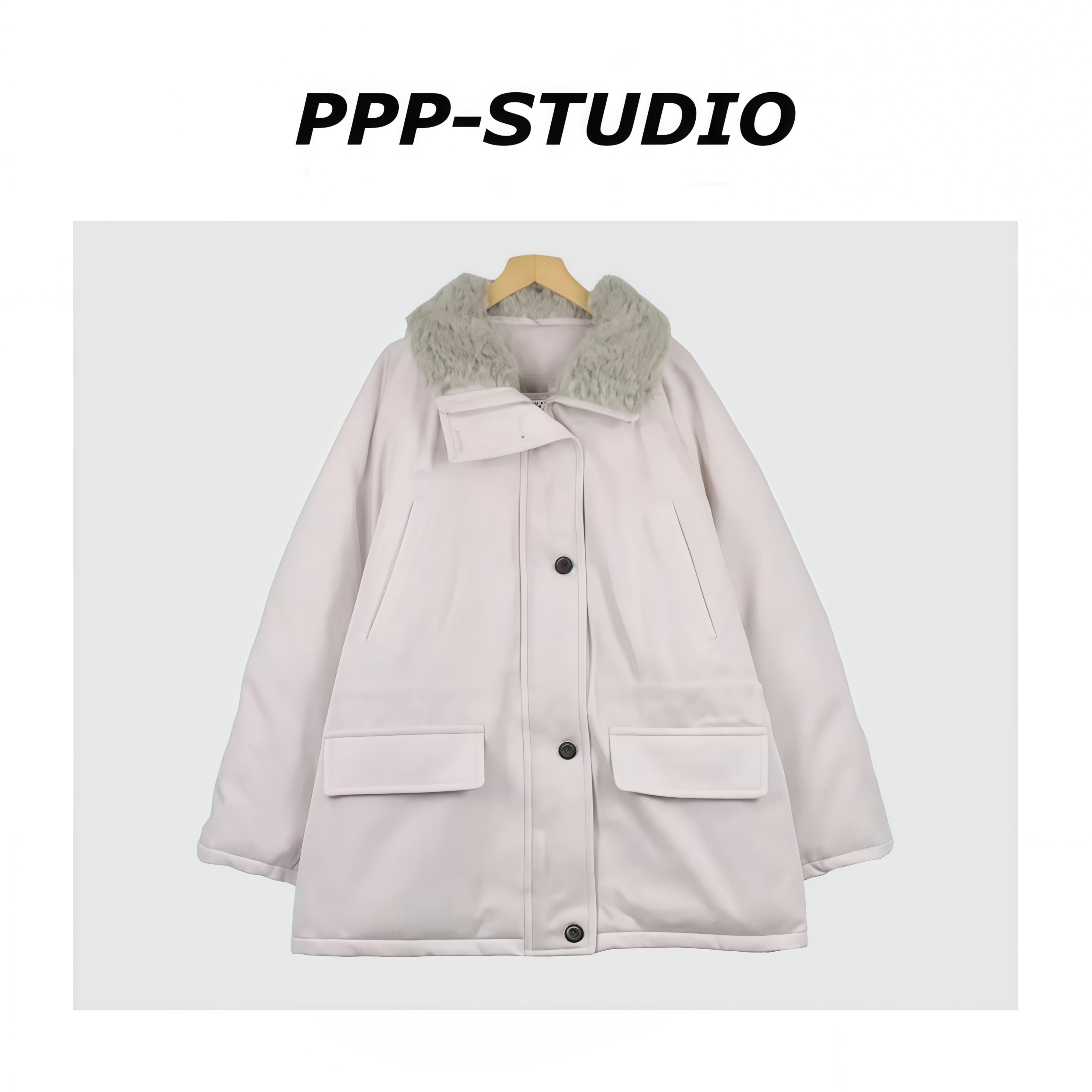 妙兮·LL冬季新款时尚休闲百搭常规设计款毛毛领羽绒服*20253485