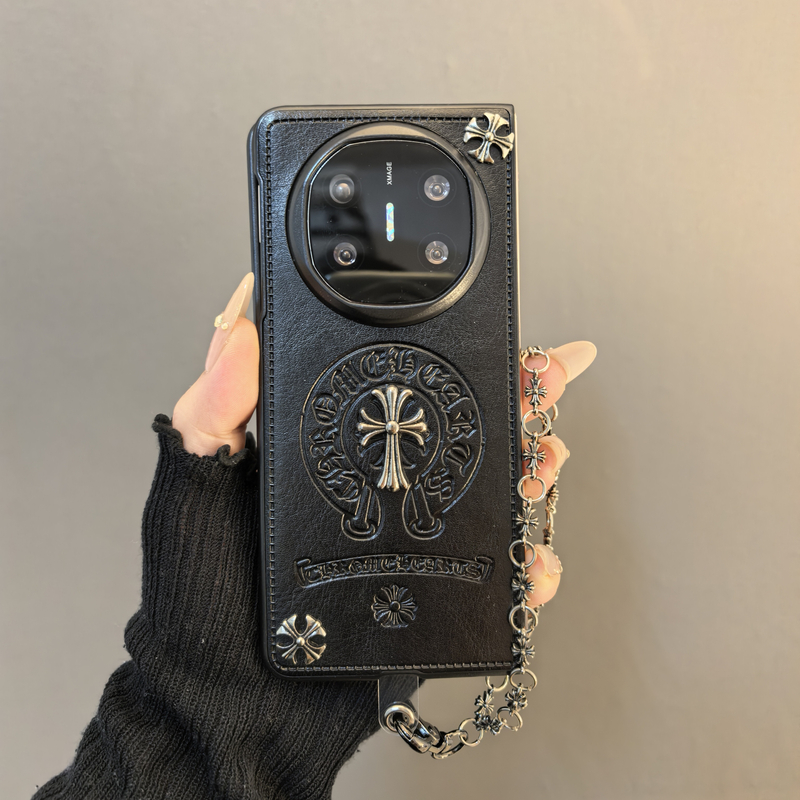 暗夜黑复古风适用华为matex6折叠屏手机壳matex5典藏版x3保护套op