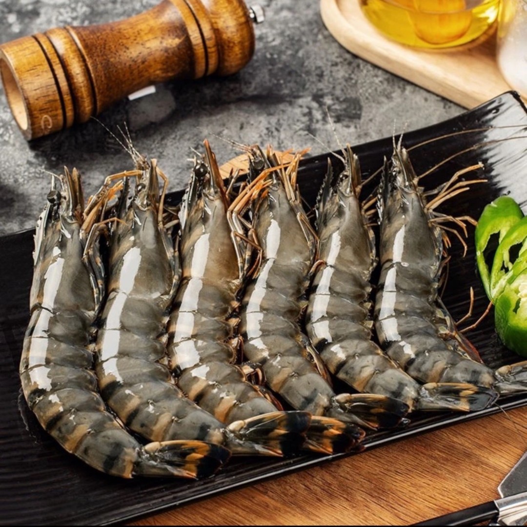 L精品特大号黑虎虾3斤/盒 活虾速冻 10-13只左右/斤