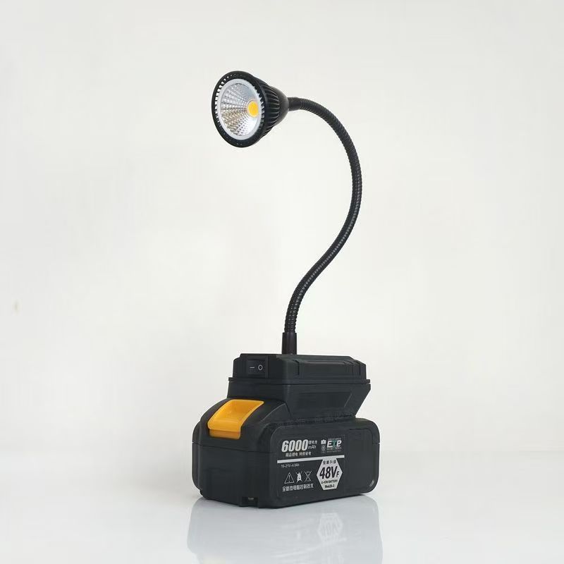 5W暖黄光大艺款锂电池COB泛光台灯露营灯应急维修灯