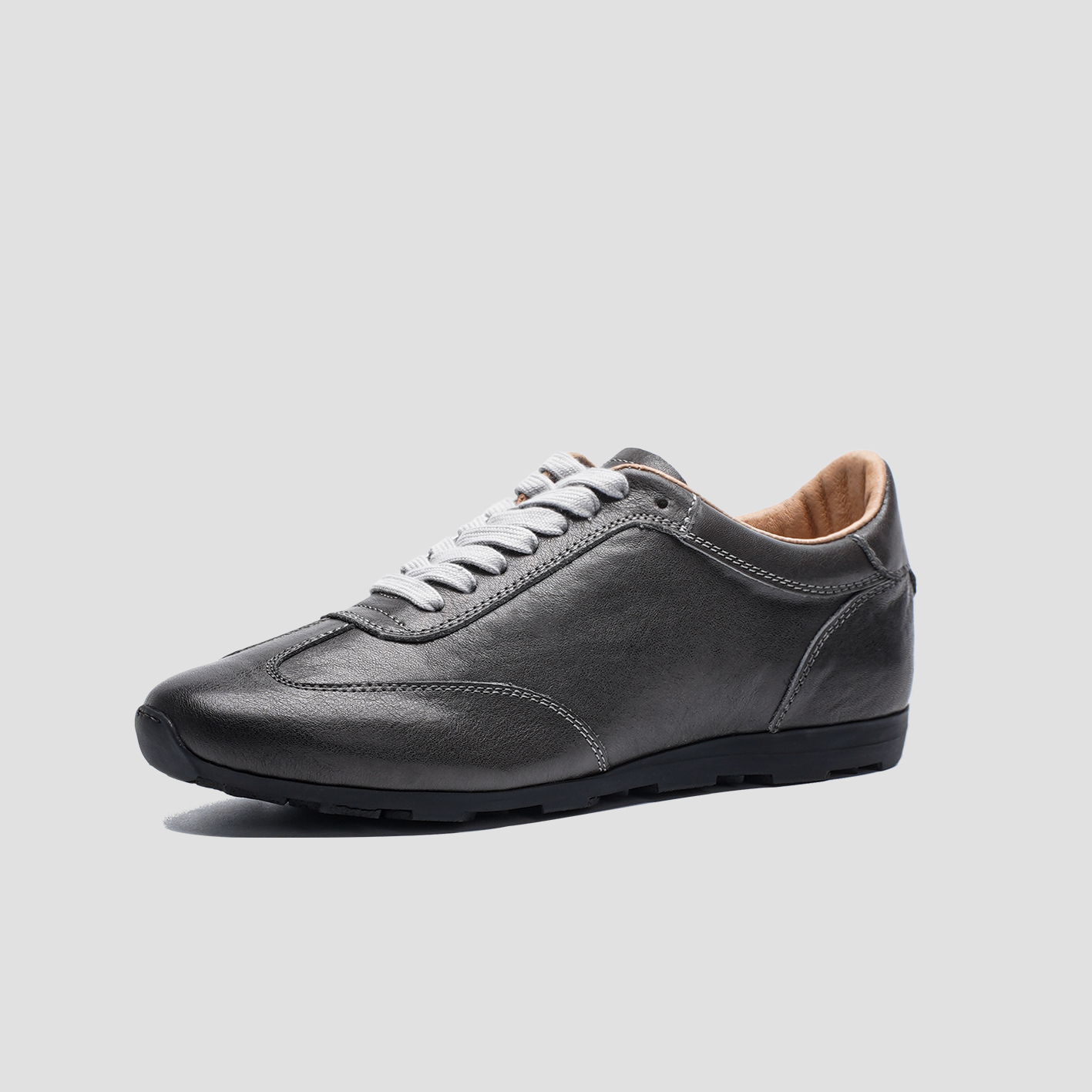 冬季男士真皮软底皮鞋复古城市游牧风低帮防滑皮鞋商务秋冬款男鞋