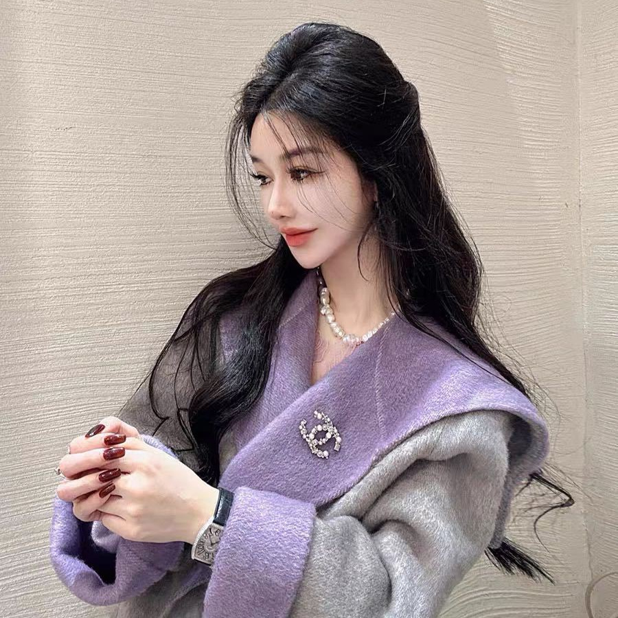 双面羊毛大衣女2025年秋冬新款高级感小个子气质名媛短款毛呢大衣