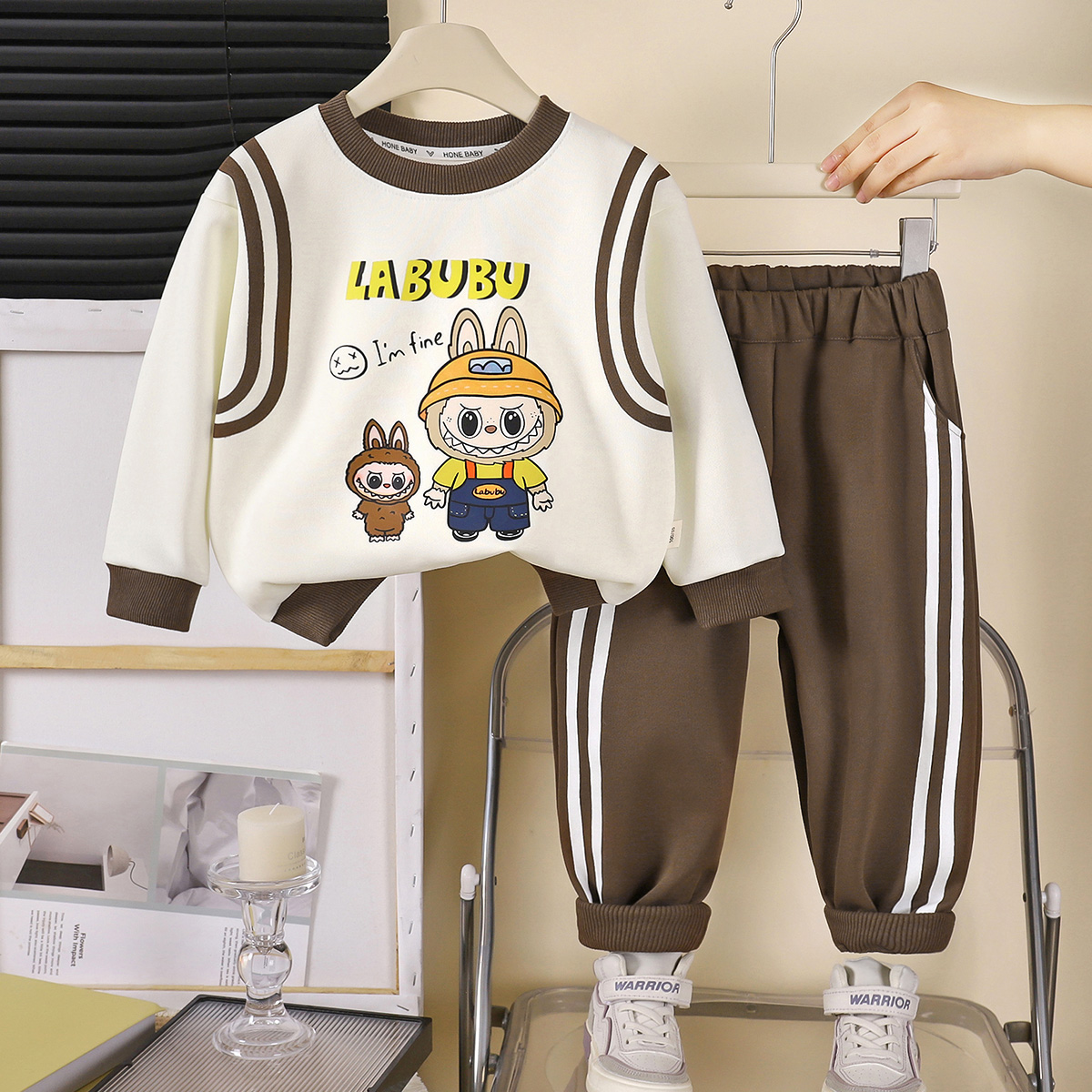 小童卡通动漫春秋季套装女男宝帅气女童男休闲风