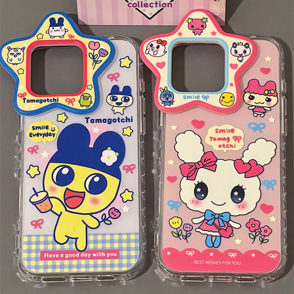 星星镜头拓麻歌子适用于iphone16promax可爱苹果15Pro/14手机壳13