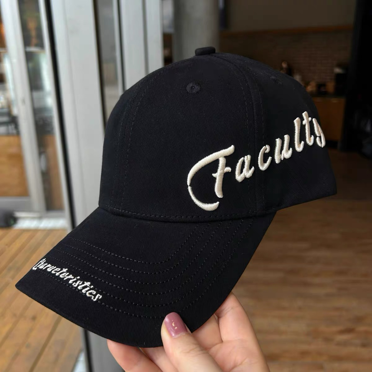 2025秋季新款大头围棒球帽女刺绣字母加大加深鸭舌帽子显脸小遮阳