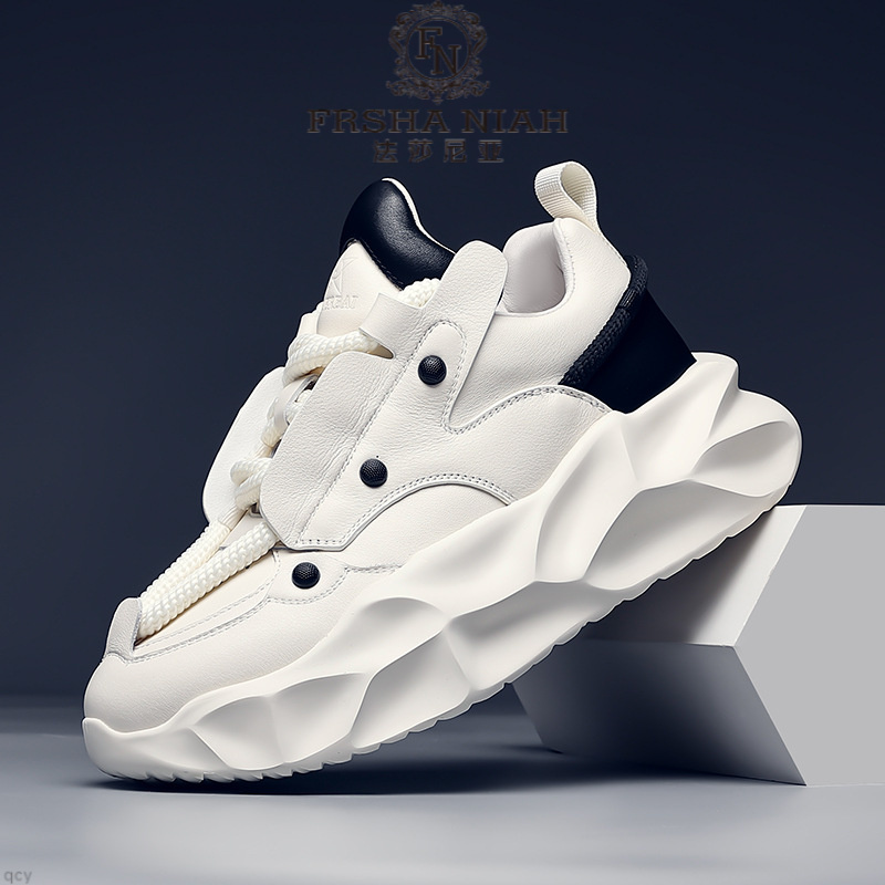 法莎尼亚保暖防滑老爹鞋秋季款时尚潮流厚底增高鞋运动百搭休闲鞋