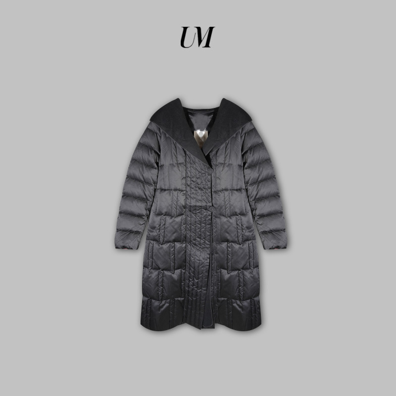 【U.M】演唱会收腰连帽翻领鹅绒服气质长袖时尚百搭601013G