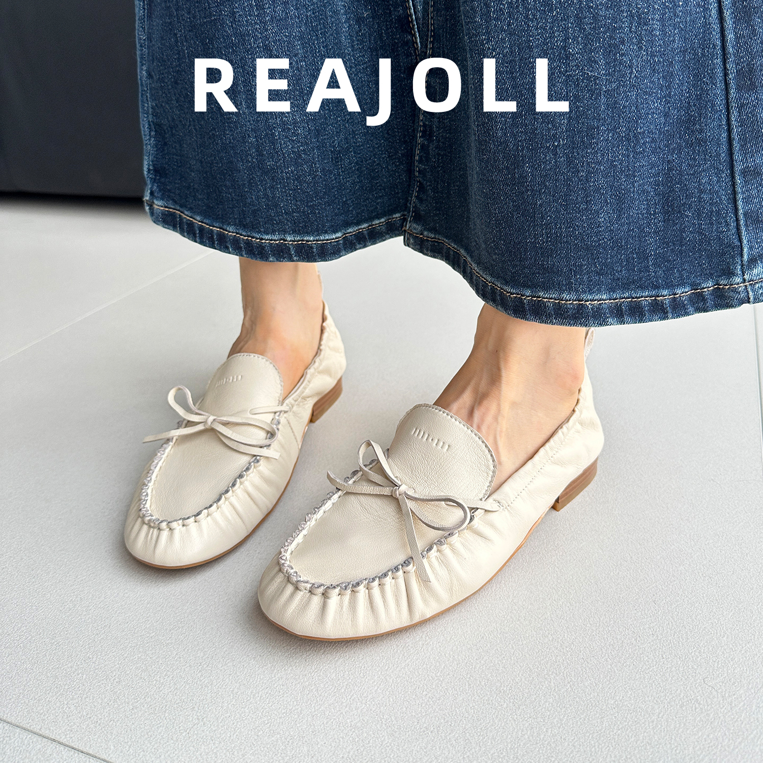 单鞋女鞋新款2025爆款时尚气质法式平底老钱风蝴蝶结百搭乐福鞋子