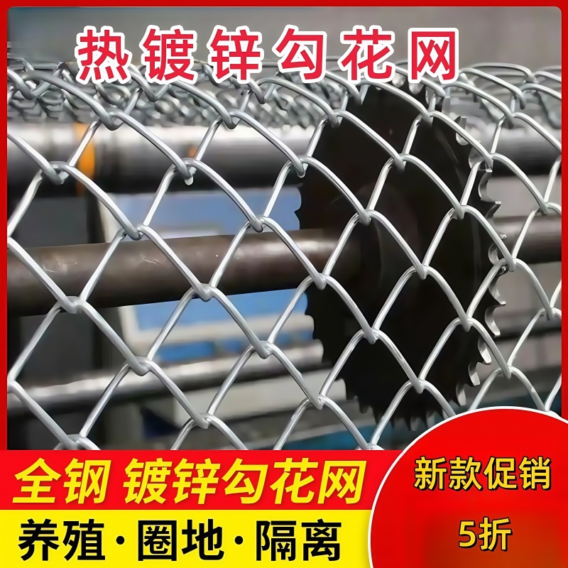 镀锌铁丝网围栏防锈钢丝网勾花网牛羊鸡养殖围栏网果园户外防护网