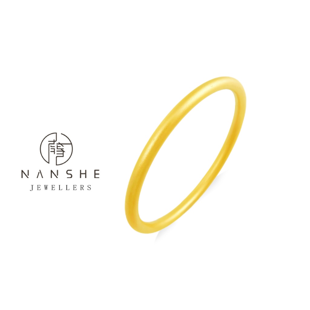 NANSHE/南奢 新中式素圈手镯经典古法 L639