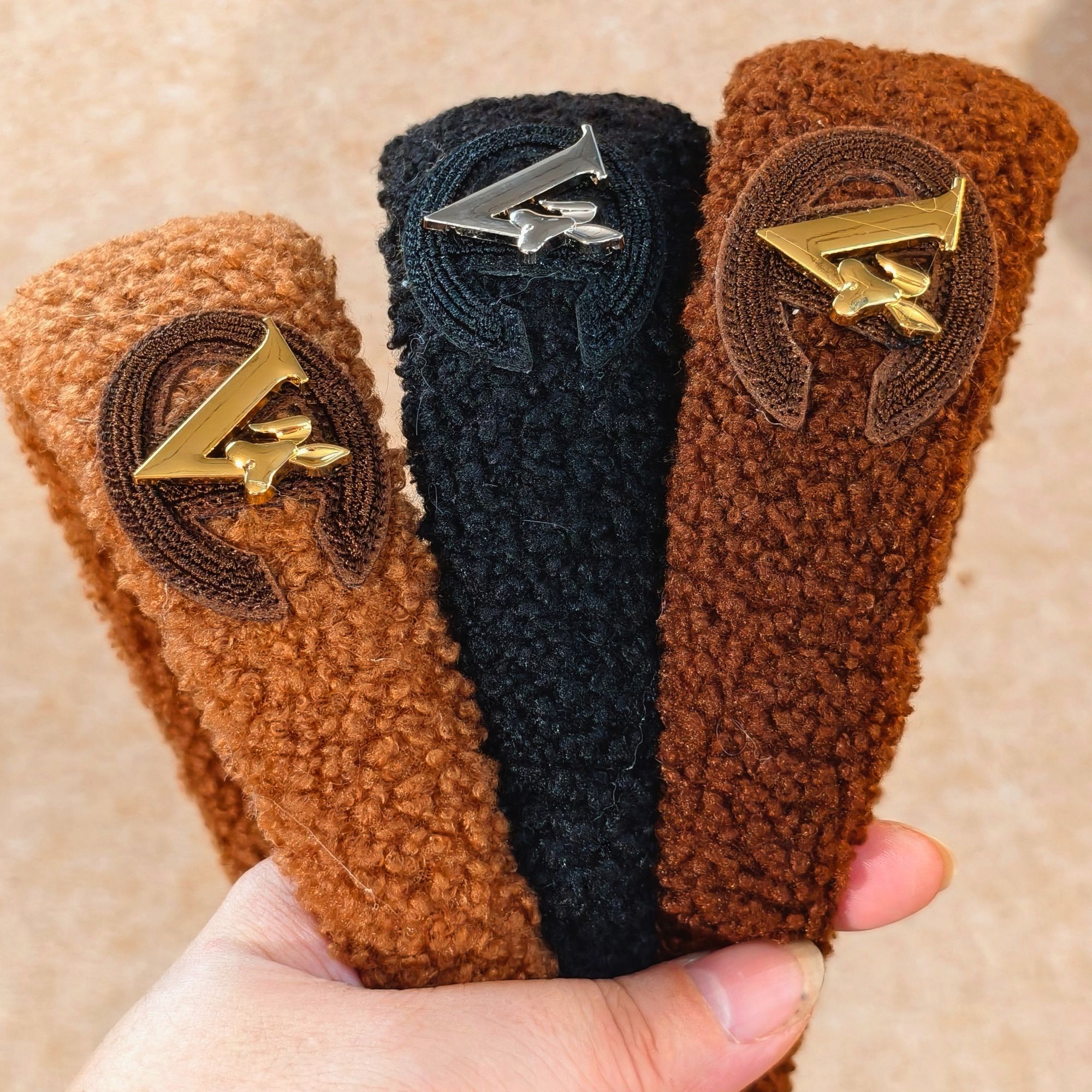 秋冬复古高颅顶日常毛绒头箍羊羔毛发箍宽边2025爆款秋冬发箍