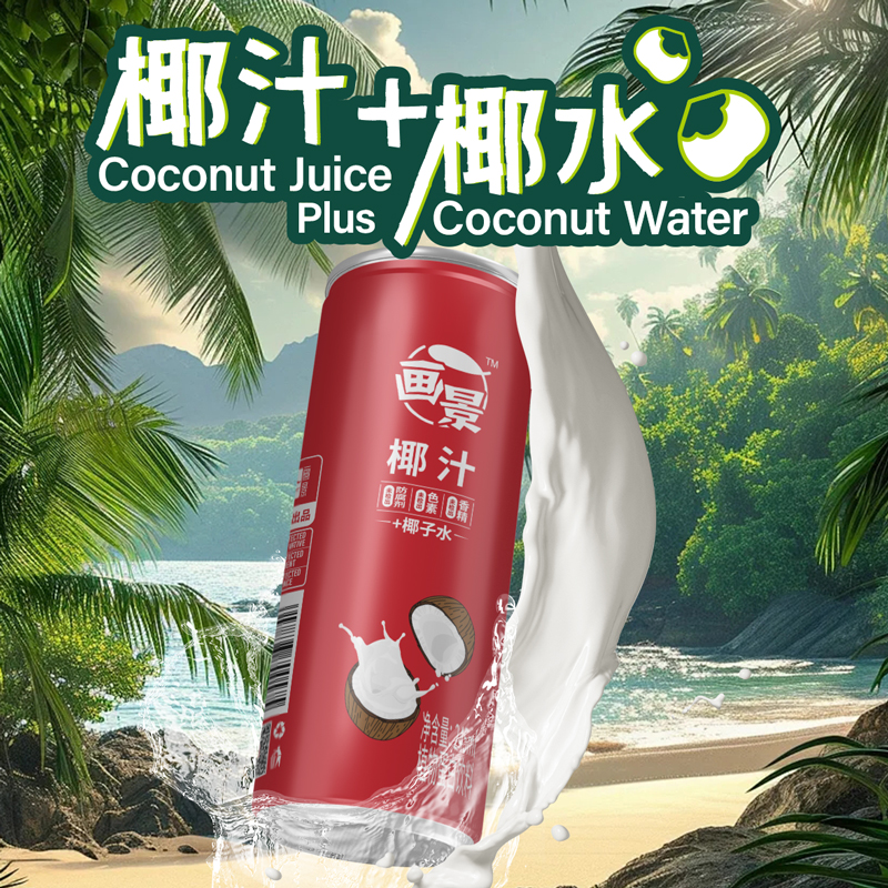 画景鲜椰子汁饮品245ml*12罐/箱（注入鲜椰子水）